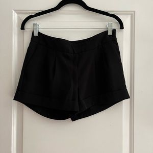 Black express dress shorts